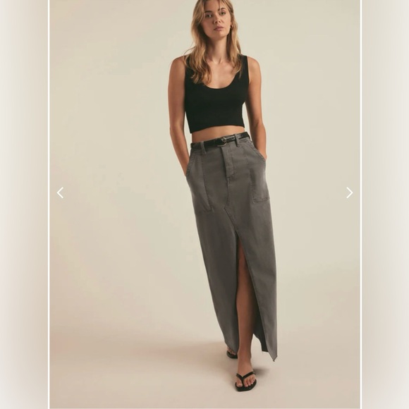 Favorite Daughter THE SADIE UTILITY MAXI SKIRT - Picture 2 of 16
